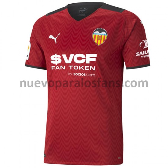 Camiseta de Fútbol Valencia CF Exterior 2021-2022 Manga Corta