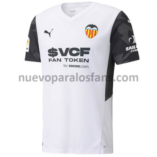 Camiseta de Fútbol Valencia CF Casa 2021-2022 Manga Corta