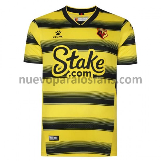 Camiseta de Fútbol Watford Casa 2021-2022 Manga Corta