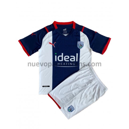Camiseta de Fútbol West Bromwich Albion Niño Casa 2021-2022 Manga Corta