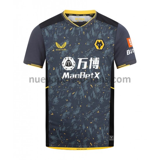 Camiseta de Fútbol Wolverhampton Wanderers Exterior 2021-2022 Manga Corta