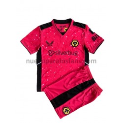 Camiseta de Fútbol Wolverhampton Wanderers Portero Niño Exterior 2021-2022 Manga Corta