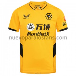 Camiseta de Fútbol Wolverhampton Wanderers Casa 2021-2022 Manga Corta