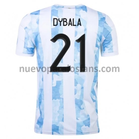 Camiseta de Fútbol Argentina Dybala 21 Casa 2021 Manga Corta