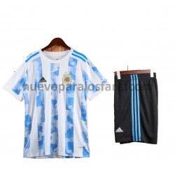 Camiseta de Fútbol Argentina Niño Casa 2021 Manga Corta