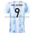Camiseta de Fútbol Argentina Kun Aguero 9 Casa 2021 Manga Corta