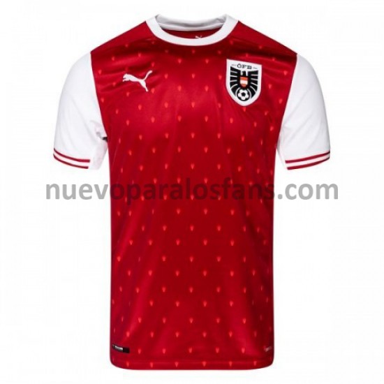 Camiseta de Fútbol Austria Casa 2021-2022 Manga Corta