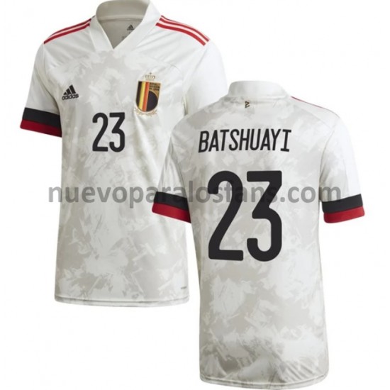 Camiseta de Fútbol Bélgica Batshuayi 23 Exterior Euro 2020 Manga Corta