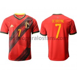 Camiseta de Fútbol Bélgica De Bruyne 7 Casa Euro 2020 Manga Corta