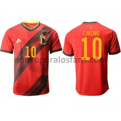 Camiseta de Fútbol Bélgica E.Hazard 10 Casa Euro 2020 Manga Corta