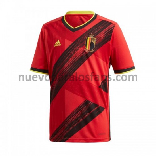 Camiseta de Fútbol Bélgica Casa Euro 2020 Manga Corta