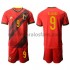 Camiseta de Fútbol Bélgica Romelu Lukaku 9 Casa Euro 2020 Manga Corta