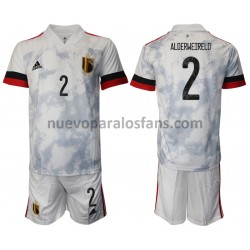 Camiseta de Fútbol Bélgica Toby Alderweireld 32 Niño Exterior Euro 2020 Manga Corta