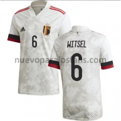 Camiseta de Fútbol Bélgica Witsel 6 Exterior Euro 2020 Manga Corta