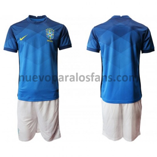 Camiseta de Fútbol Brasil Niño Exterior 2020-2021 Manga Corta