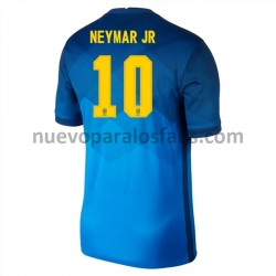 Camiseta de Fútbol Brasil Neymar JR 10 Exterior 2020-2021 Manga Corta