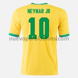 Camiseta de Fútbol Brasil Neymar JR 10 Casa 2020-2021 Manga Corta