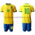 Camiseta de Fútbol Brasil Neymar JR 10 Niño Casa 2020-2021 Manga Corta
