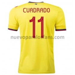 Camiseta de Fútbol Colombia Cuadrado 11 Casa 2020-2021 Manga Corta