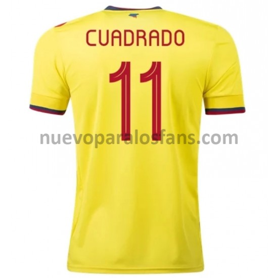 Camiseta de Fútbol Colombia Cuadrado 11 Casa 2020-2021 Manga Corta