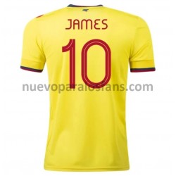 Camiseta de Fútbol Colombia James 10 Casa 2020-2021 Manga Corta