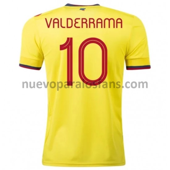 Camiseta de Fútbol Colombia Valderrama 10 Casa 2020-2021 Manga Corta