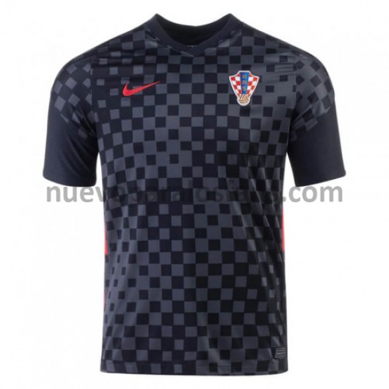 Camiseta de Fútbol Croacia Exterior Euro 2020 Manga Corta
