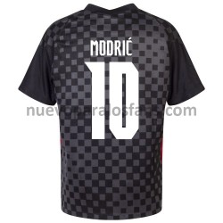 Camiseta de Fútbol Croacia Luka Modrić 10 Exterior Euro 2020 Manga Corta