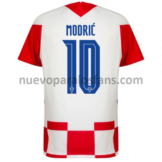 Camiseta de Fútbol Croacia Luka Modrić 10 Casa Euro 2020 Manga Corta