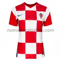 Camiseta de Fútbol Croacia Mujer Casa Euro 2020 Manga Corta