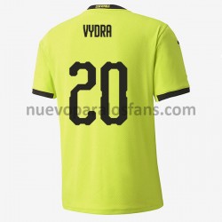 Camiseta de Fútbol República Checa Matej Vydra 20 Exterior Euro 2020 Manga Corta