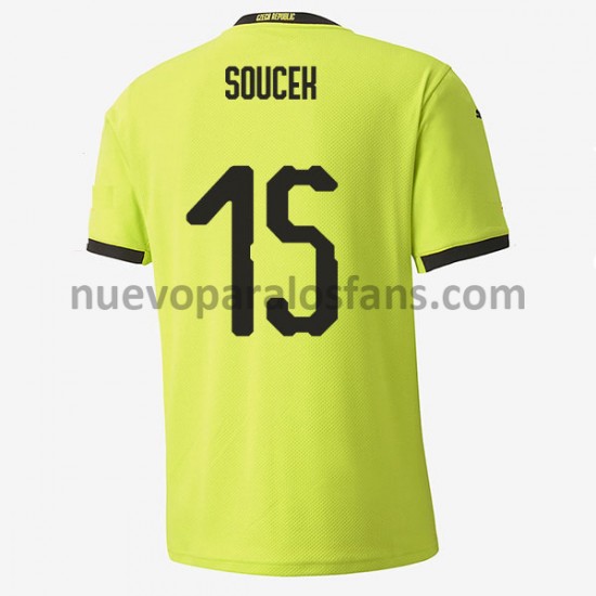 Camiseta de Fútbol República Checa Tomas Soucek 15 Exterior Euro 2020 Manga Corta