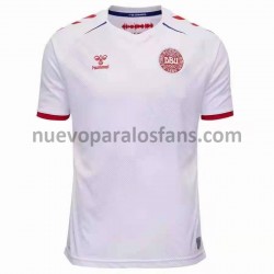 Camiseta de Fútbol Dinamarca Exterior Euro 2020 Manga Corta