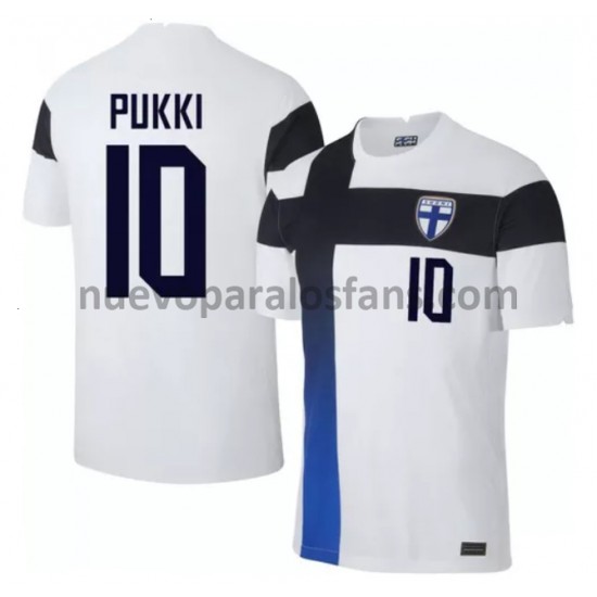 Camiseta de Fútbol Finlandia Teemu Pukki 10 Casa Euro 2020 Manga Corta