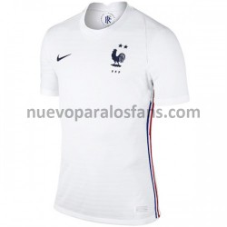 Camiseta de Fútbol Francia Exterior Euro 2020 Manga Corta