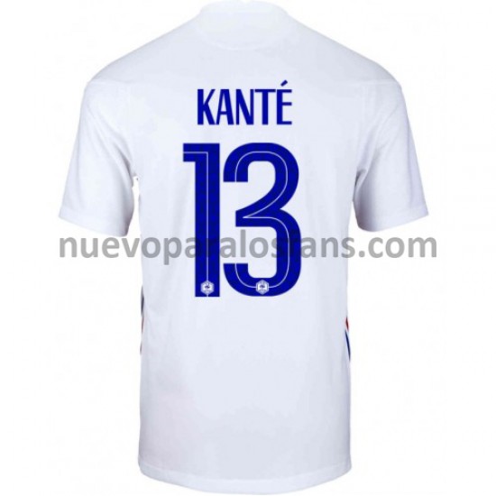 Camiseta de Fútbol Francia Kante 13 Exterior Euro 2020 Manga Corta