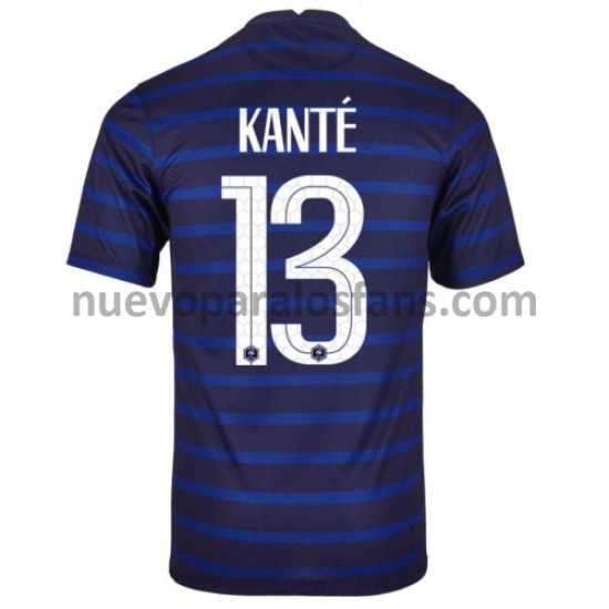 Camiseta de Fútbol Francia Kante 13 Casa Euro 2020 Manga Corta