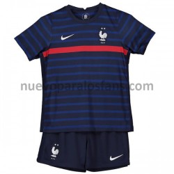 Camiseta de Fútbol Francia Niño Casa Euro 2020 Manga Corta