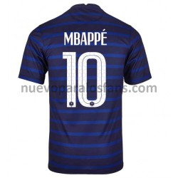 Camiseta de Fútbol Francia Kylian Mbappé 10 Casa Euro 2020 Manga Corta
