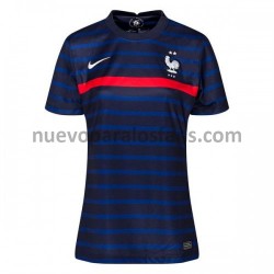 Camiseta de Fútbol Francia Mujer Casa Euro 2020 Manga Corta