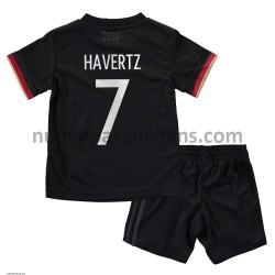 Camiseta de Fútbol Alemania Kai Havertz 7 Niño Exterior Euro 2020 Manga Corta