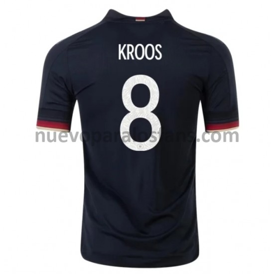 Camiseta de Fútbol Alemania Kroos 8 Exterior Euro 2020 Manga Corta