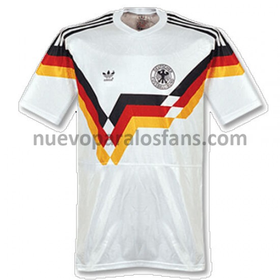 Camiseta de Fútbol Alemania Retro Casa 1990 Manga Corta