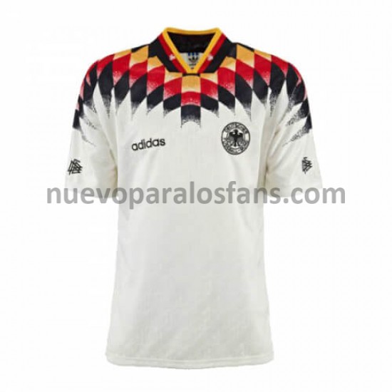 Camiseta de Fútbol Alemania Retro Casa 1994 Manga Corta