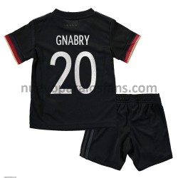 Camiseta de Fútbol Alemania Serge Gnabry 20 Niño Exterior Euro 2020 Manga Corta