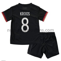 Camiseta de Fútbol Alemania Toni Kroos 8 Niño Exterior Euro 2020 Manga Corta