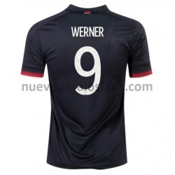 Camiseta de Fútbol Alemania Werner 9 Exterior Euro 2020 Manga Corta