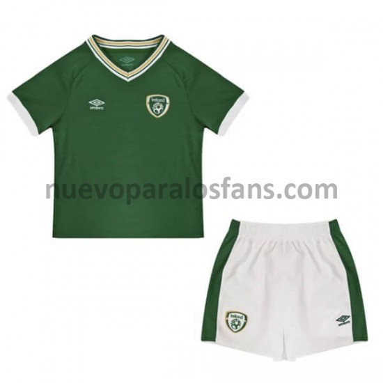 Camiseta de Fútbol Irlanda Niño Casa 2021 Manga Corta