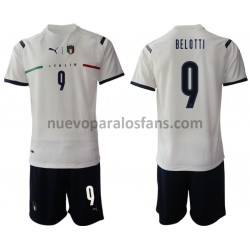 Camiseta de Fútbol Italia Andrea Belotti 9 Niño Exterior 2021-2022 Manga Corta