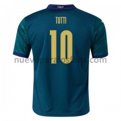 Camiseta de Fútbol Italia Francia Voetbalshirtsco Totti 10 Tercera Euro 2020 Manga Corta